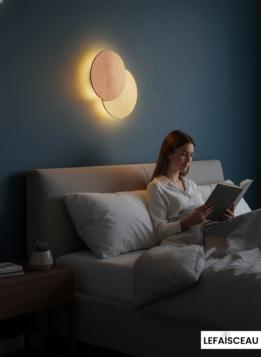 Applique murale intérieure à disques