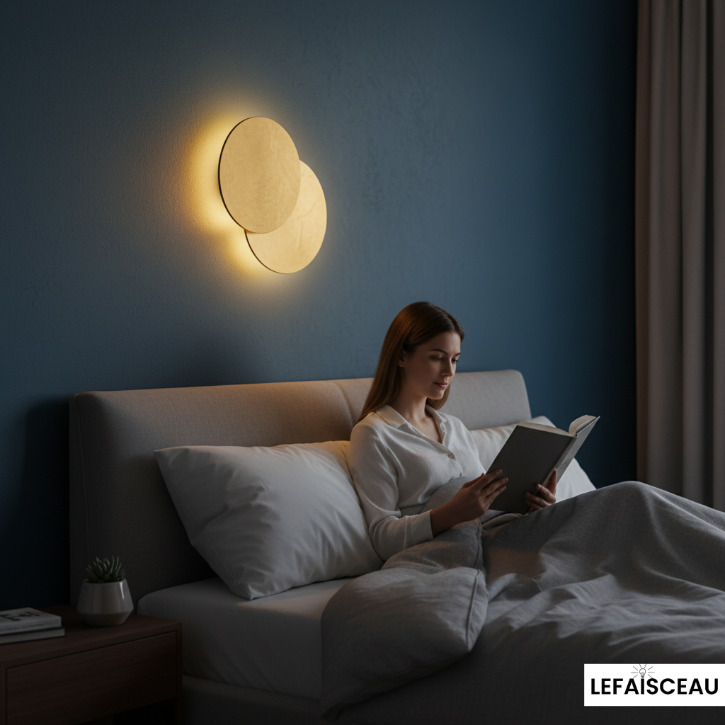 Applique murale intérieure à disques