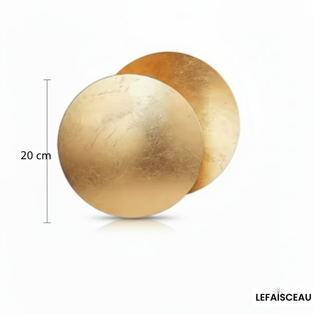 Applique murale intérieure à disques