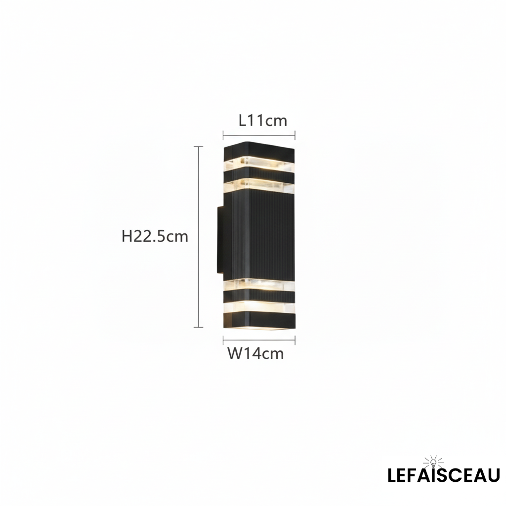 Applique murale extérieure design