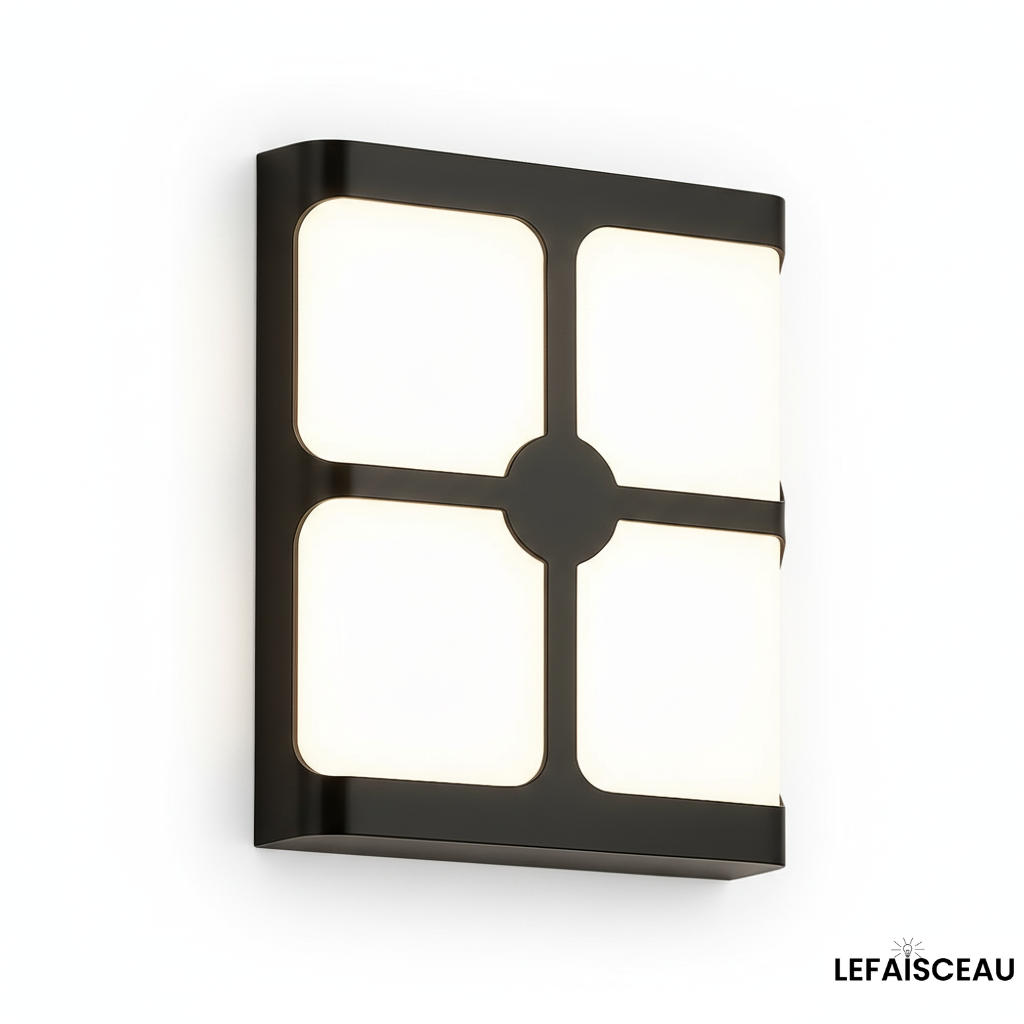 Applique murale extérieure carré