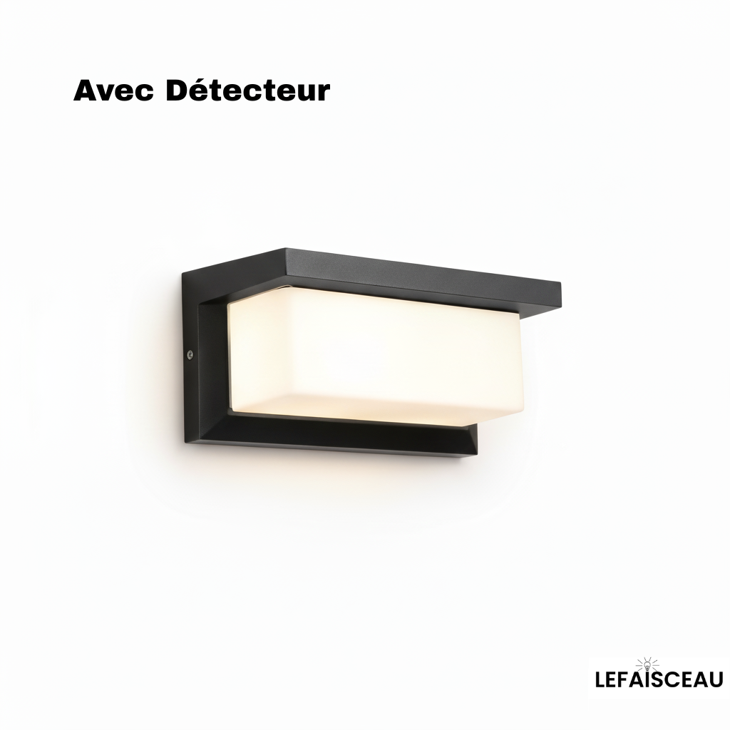 Applique murale extérieure rectangulaire