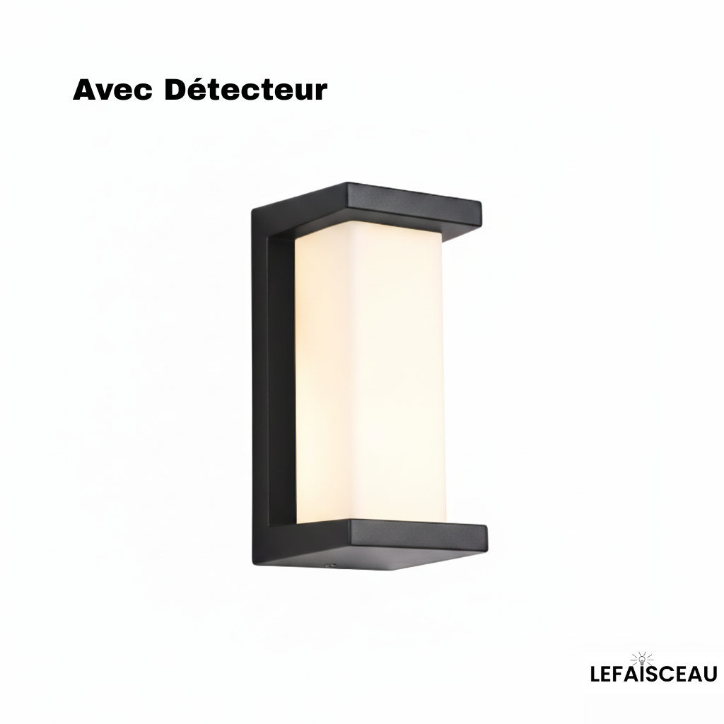 Applique murale extérieure rectangulaire