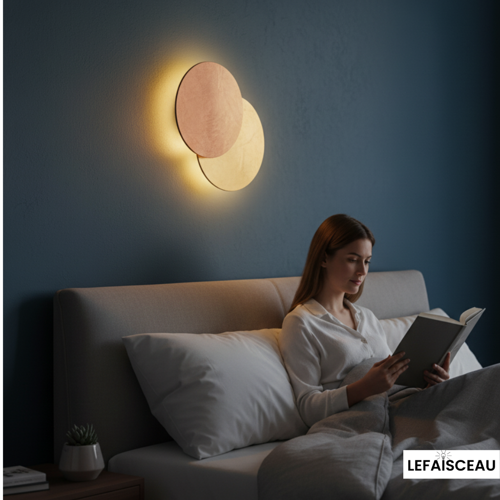 Applique murale intérieure à disques