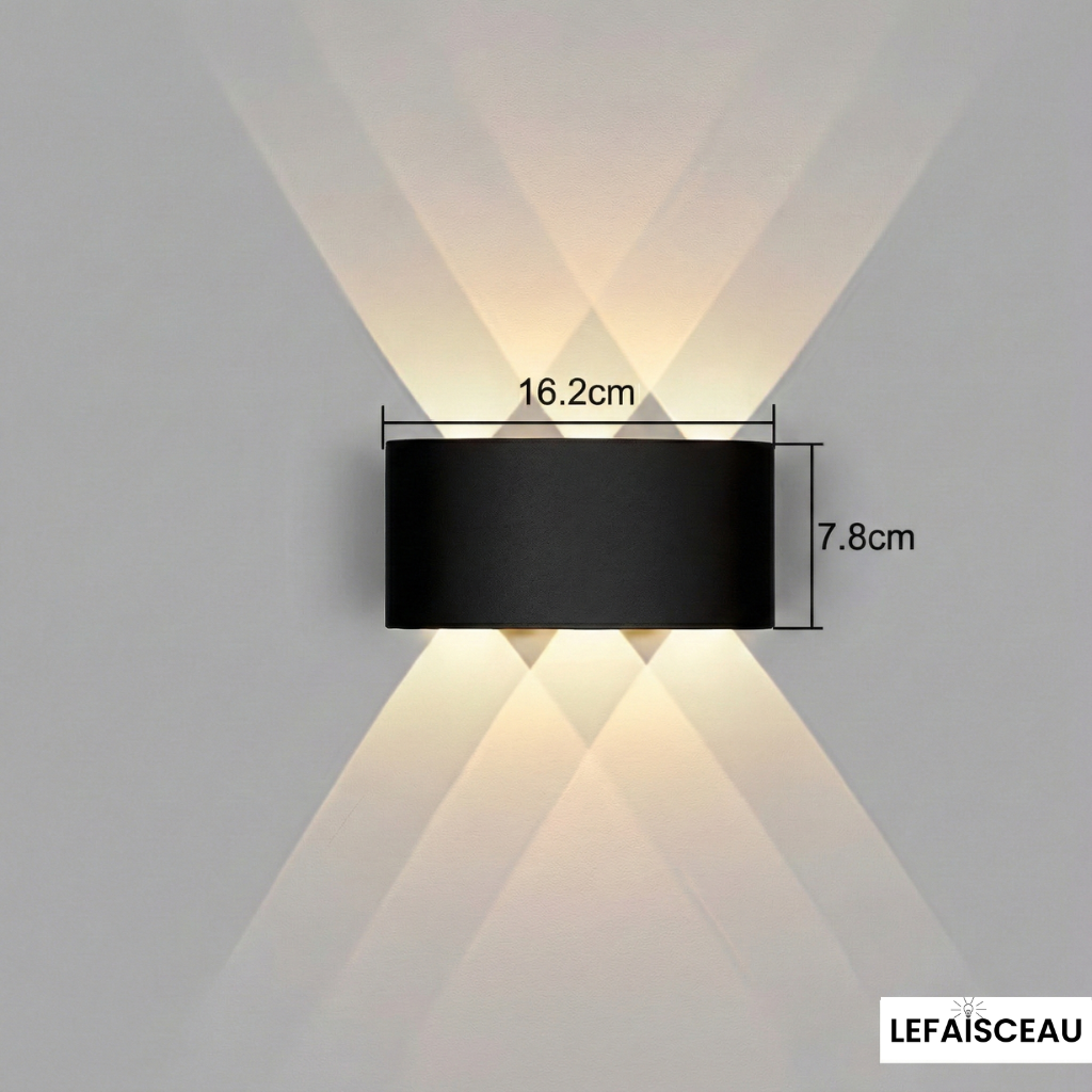 Applique murale extérieure cylindrique