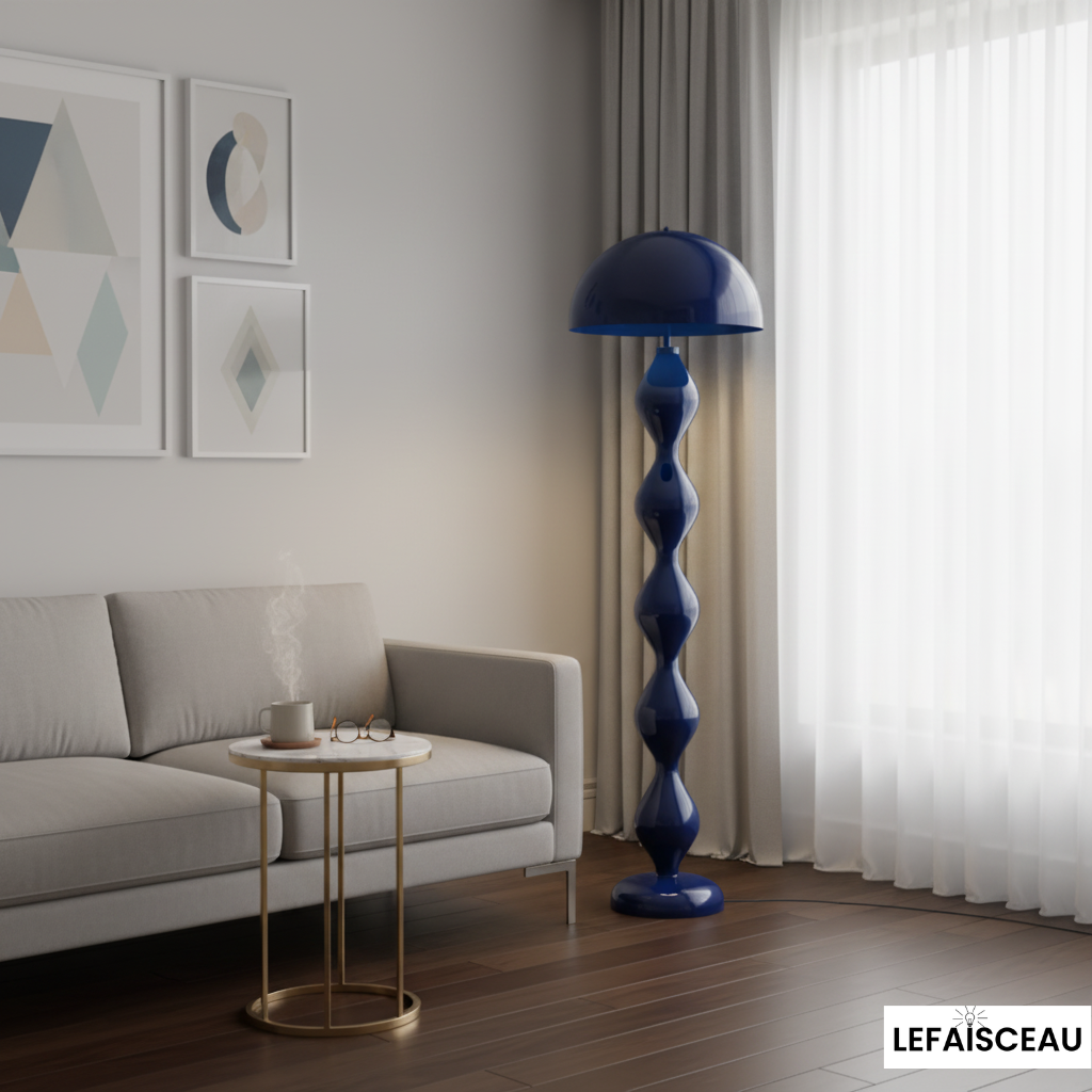 Lampadaire boule empilées