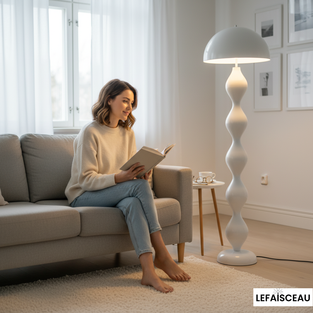 Lampadaire boule empilées