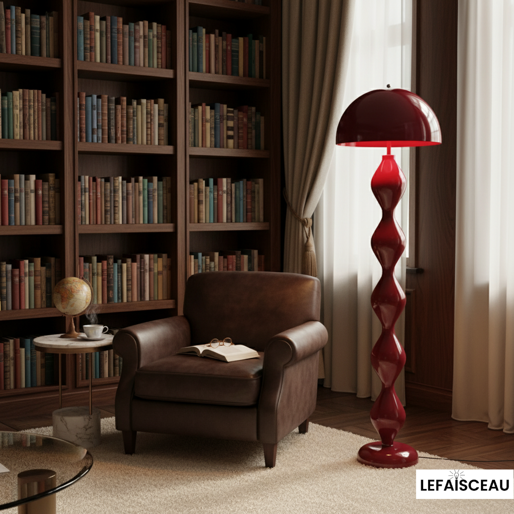 Lampadaire boule empilées