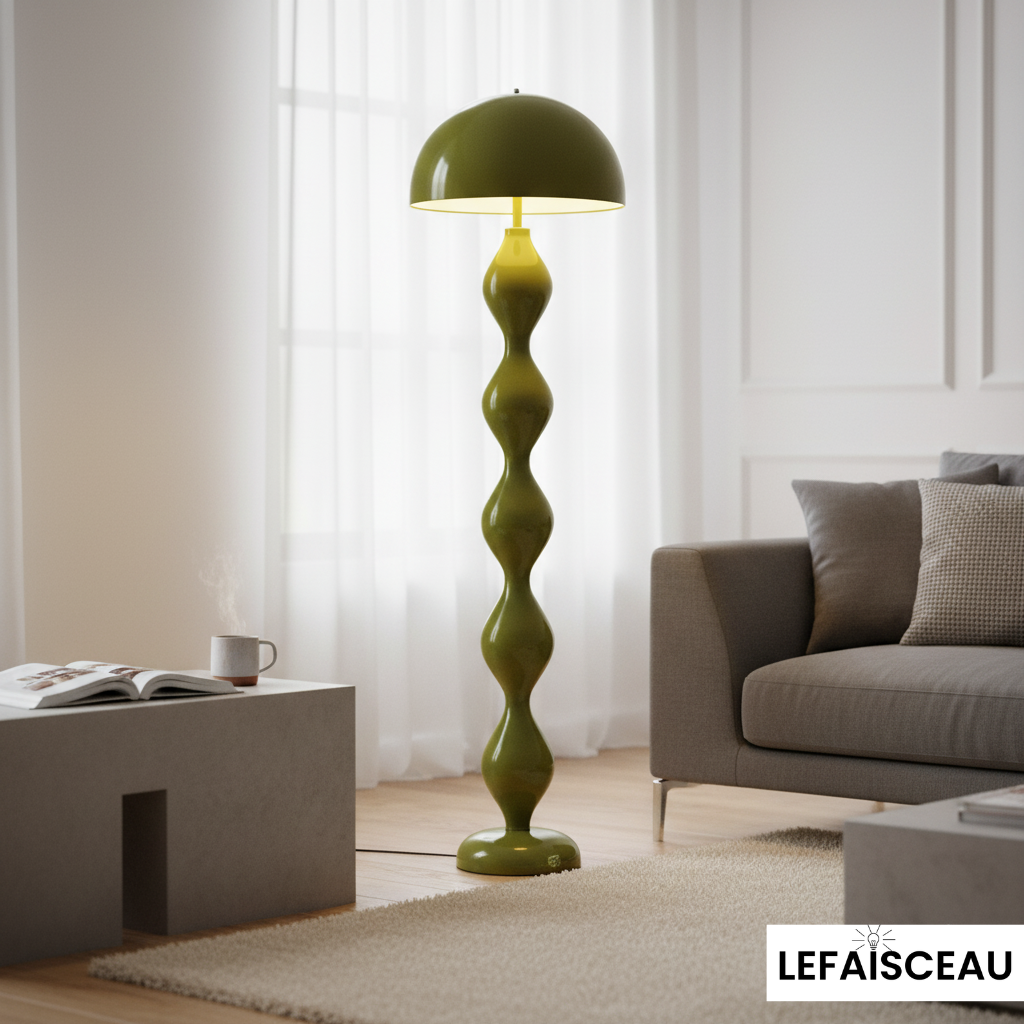 Lampadaire boule empilées