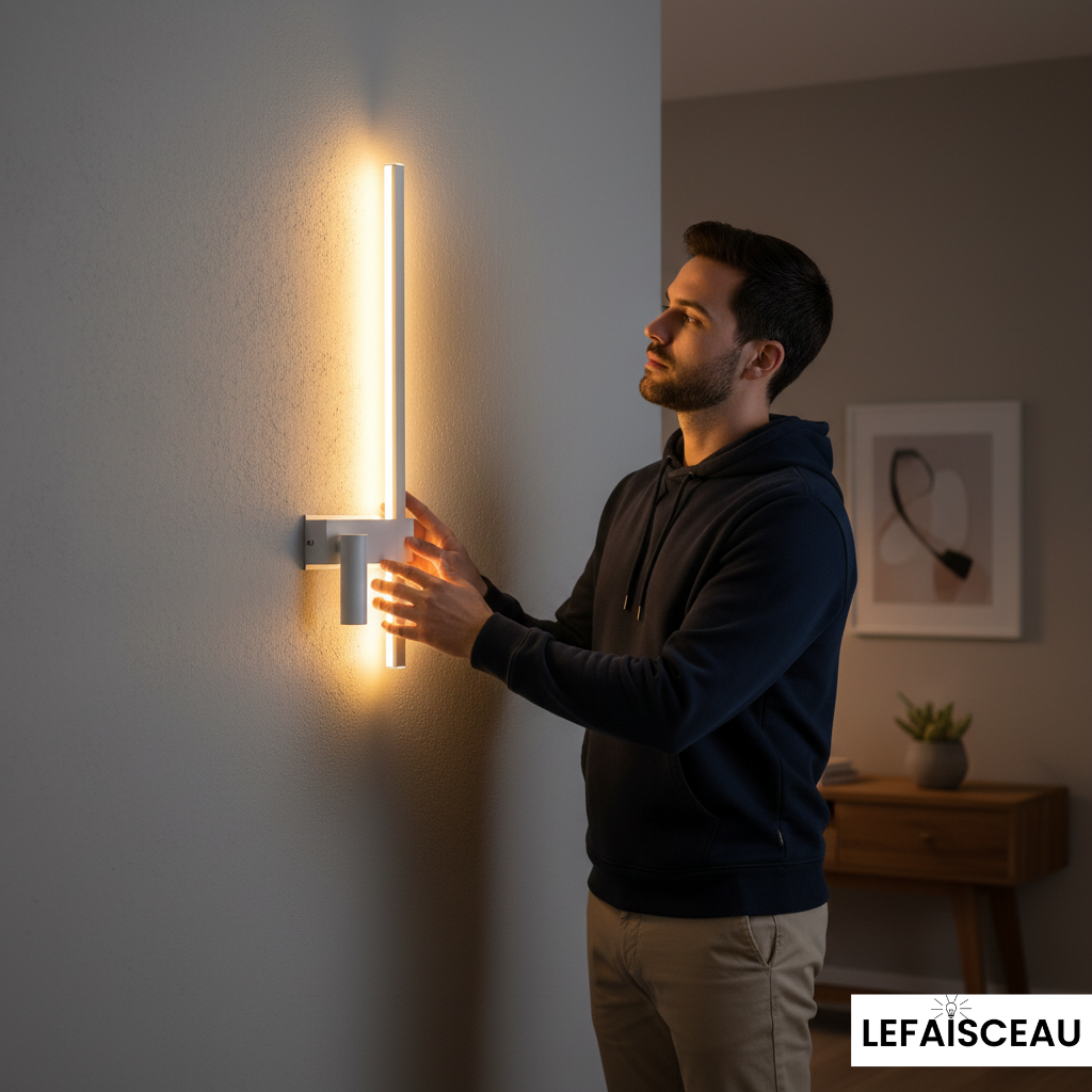 Applique murale LED à double éclairage monochrome