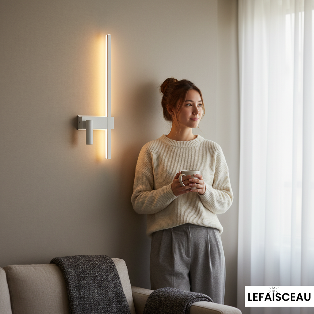 Applique murale LED à double éclairage monochrome