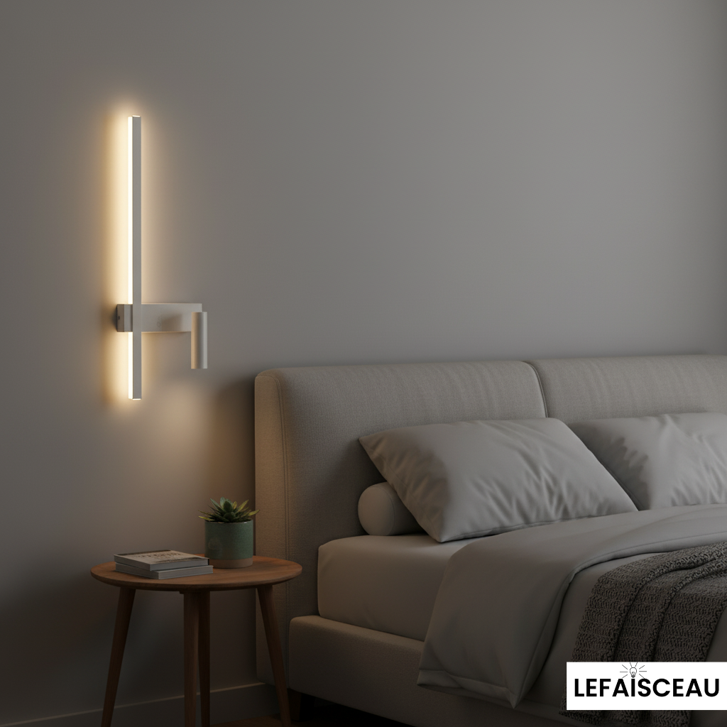 Applique murale LED à double éclairage monochrome