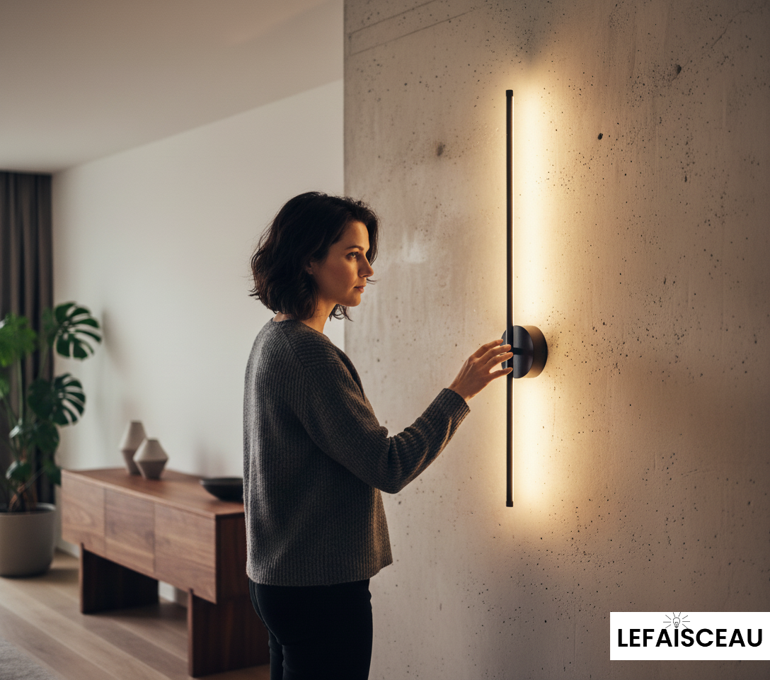 Applique murale droite