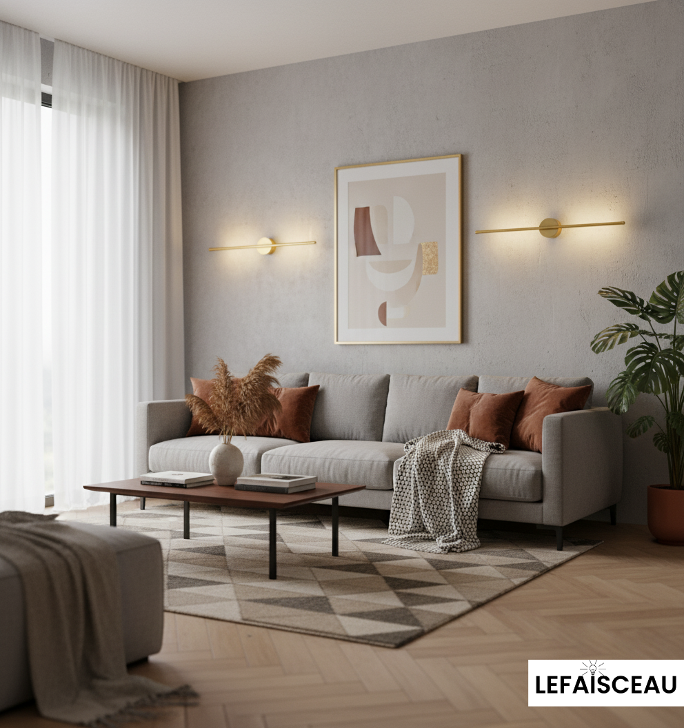 Applique murale droite