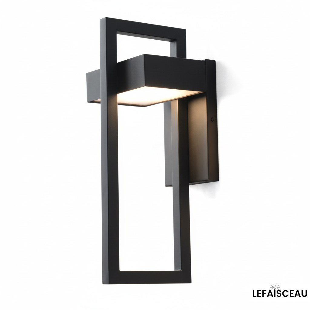 Applique murale extérieure géométrique