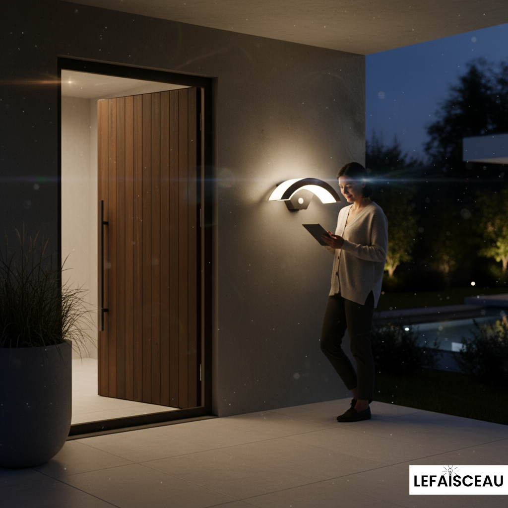 Applique murale demi-lune