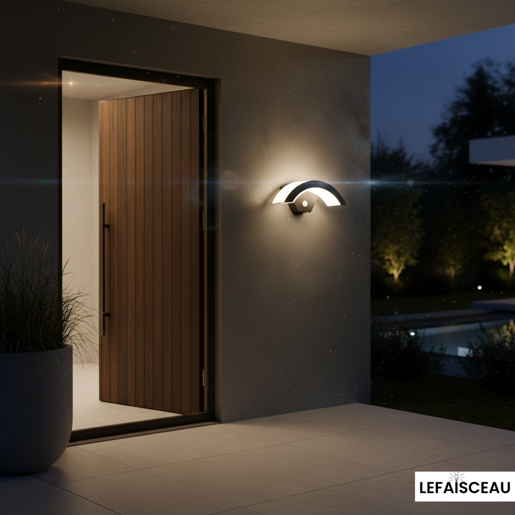 Applique murale demi-lune