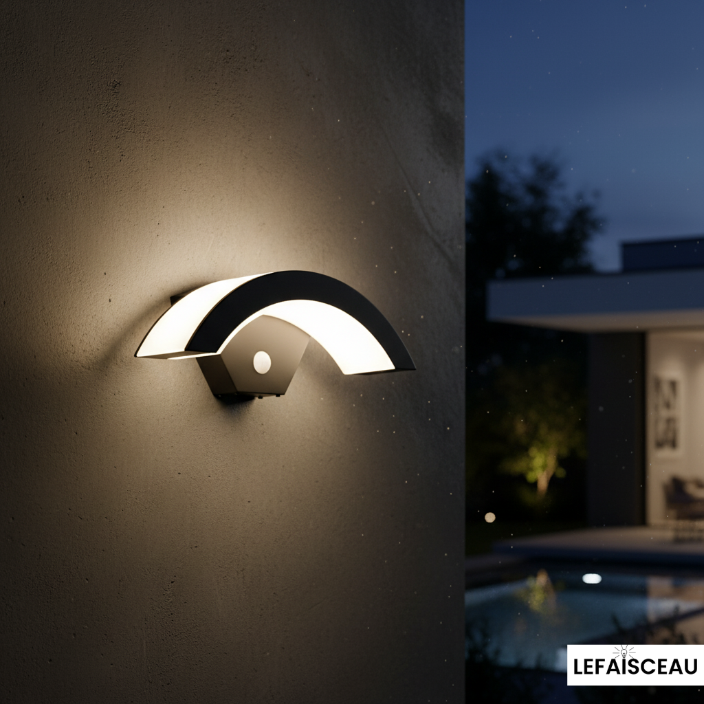 Applique murale demi-lune