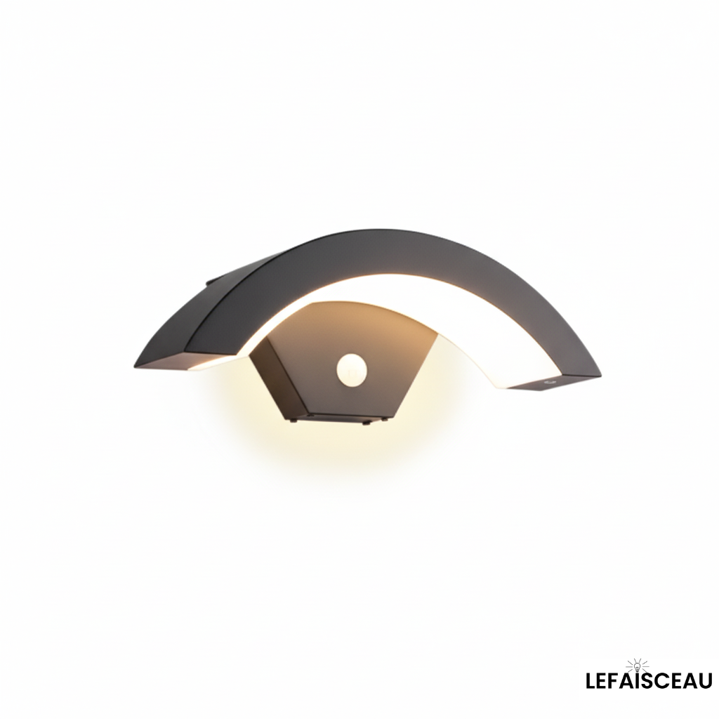 Applique murale demi-lune