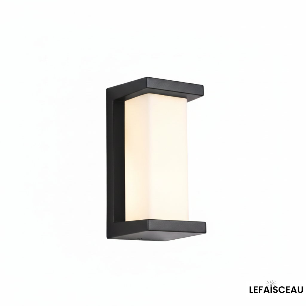 Applique murale extérieure rectangulaire