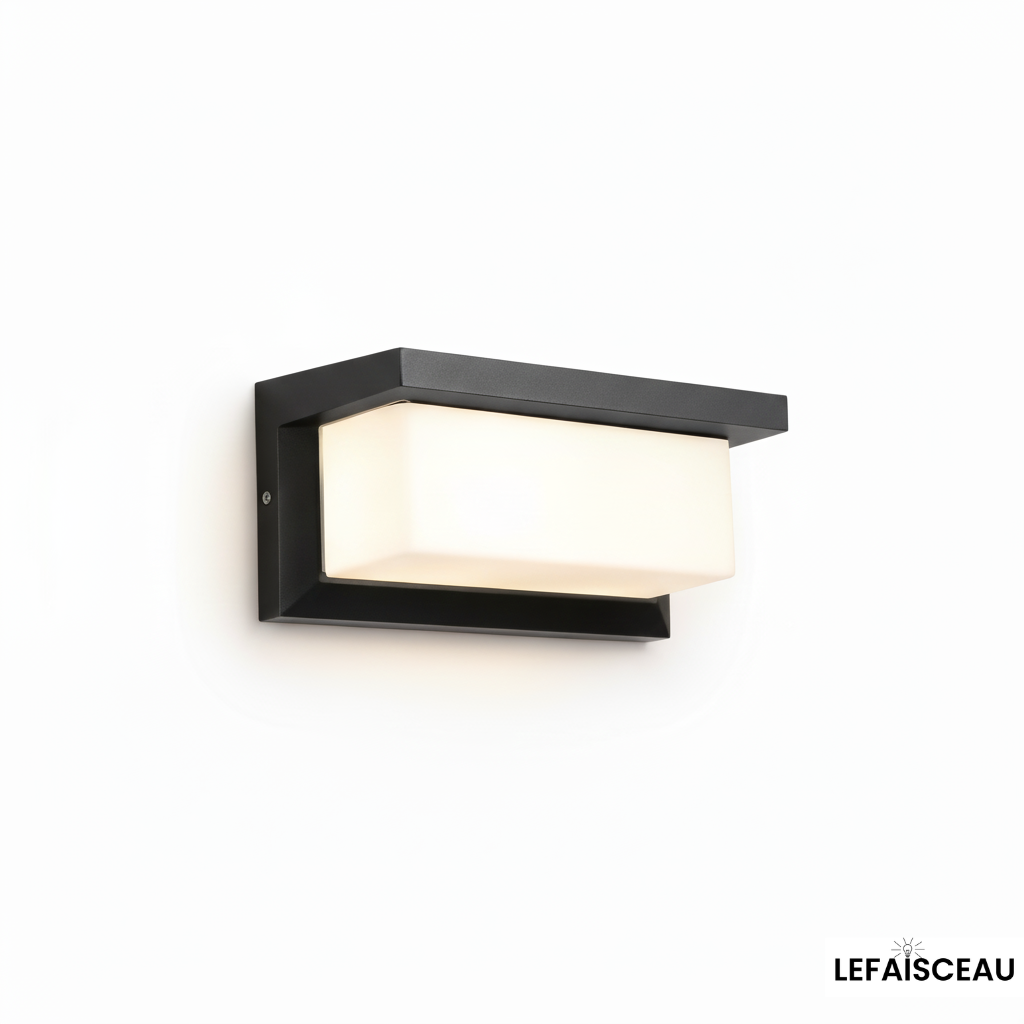 Applique murale extérieure rectangulaire