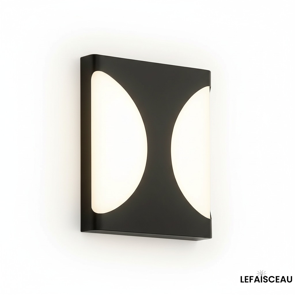 Applique murale extérieure carré