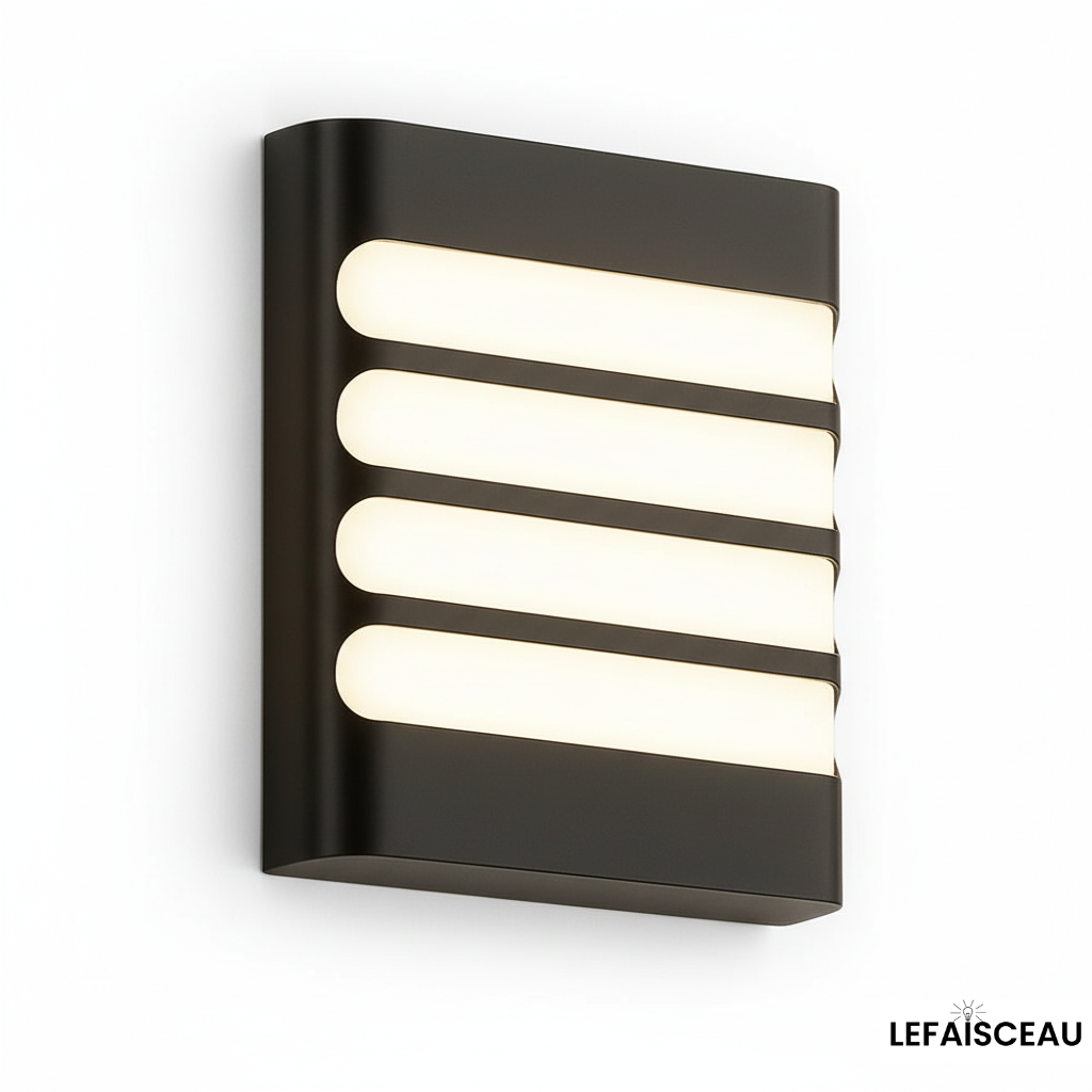 Applique murale extérieure carré