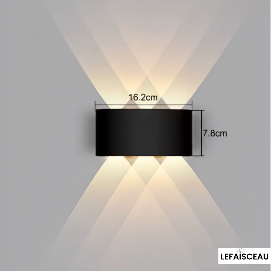 Applique murale extérieure cylindrique
