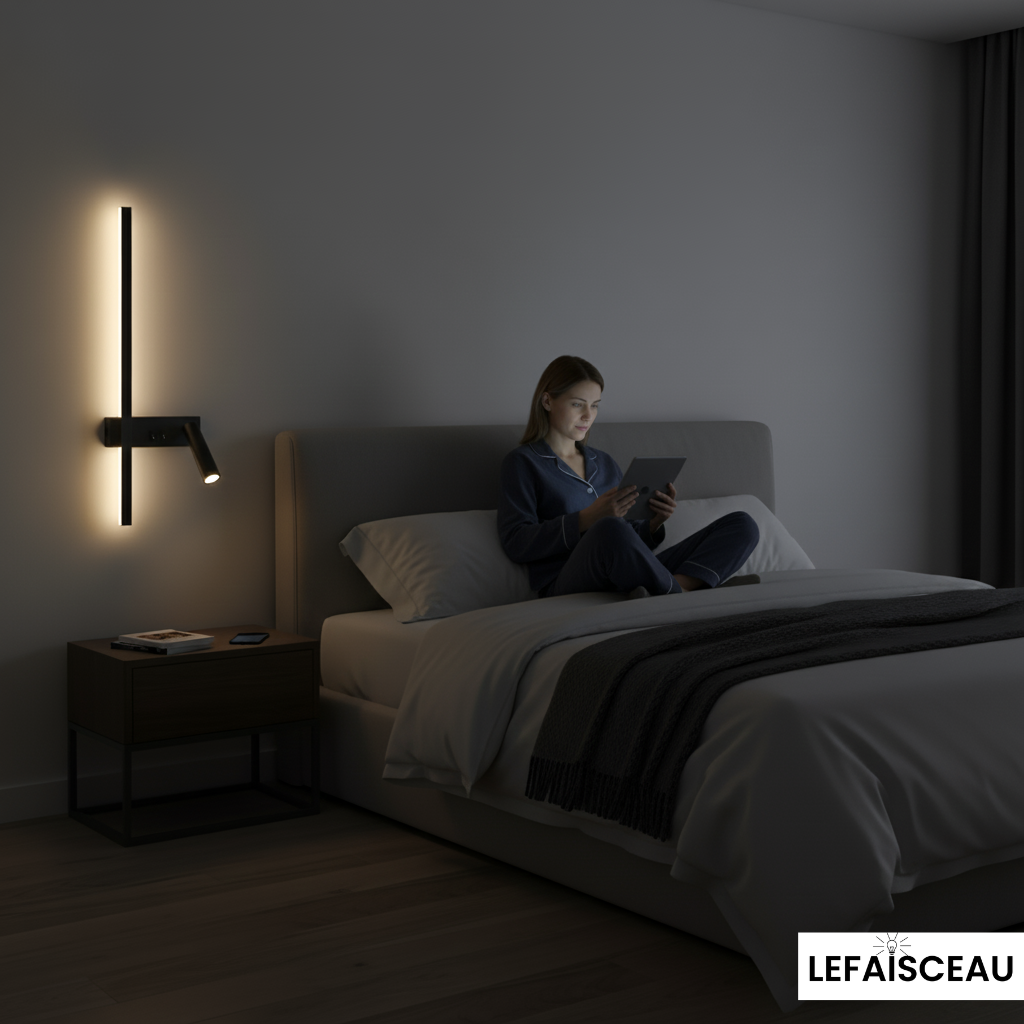 Applique murale LED à double éclairage monochrome