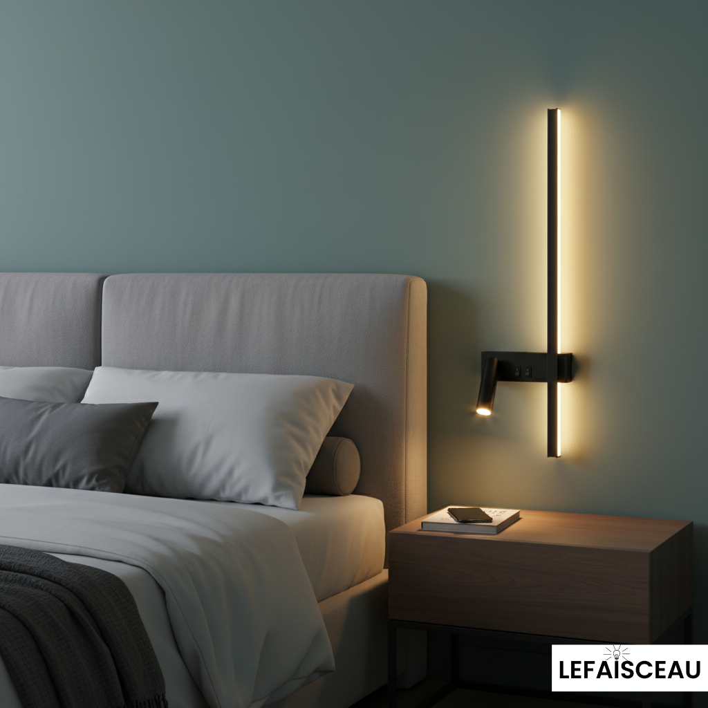 Applique murale LED à double éclairage monochrome